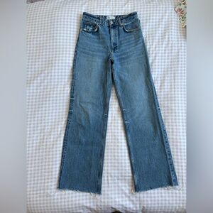 Zara Blue Flare & Wide Leg Jeans
